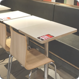 j9九游真人游戏第一品牌不锈钢脚餐桌
